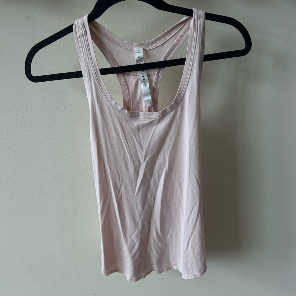 Lululemon Athletica Soft Pink Tank Top